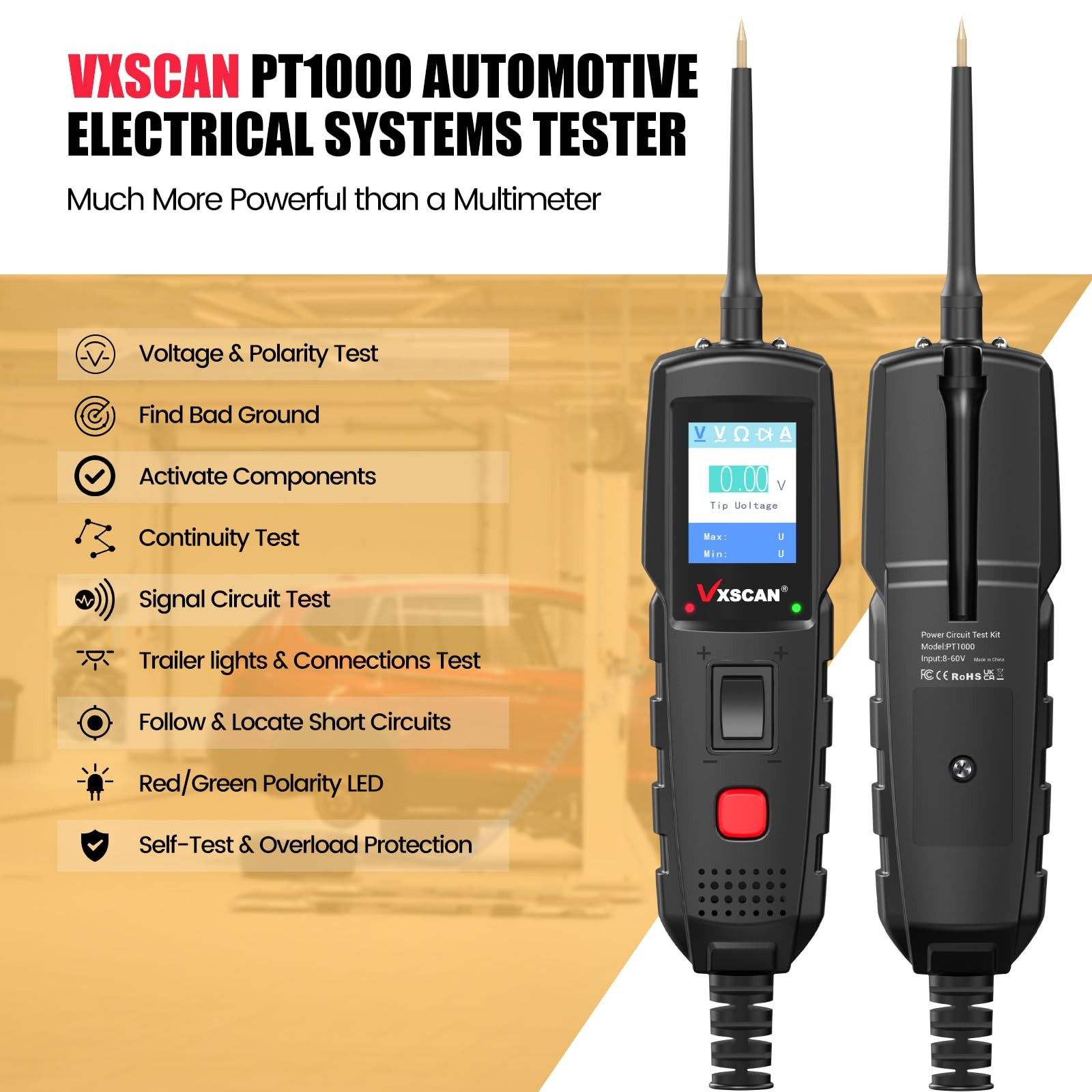 Automotive Power Circuit Probe Kit, Circuit Tester Breaker Finder Tool, 12/24... - Image 2