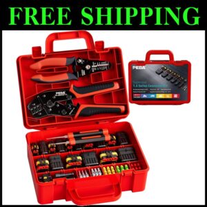 Waterproof Automotive Electrical Connectors Kit with Crimping Tool - 1-6 Pin