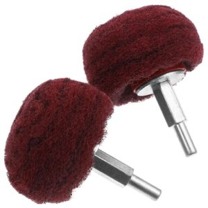 2 Pcs Automotive Buffing Wheel Polishing Set Power Rotary Tool Wheels Adapter