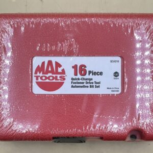 MAC TOOLS QCAS16 16PC QUICK CHANGE FASTENER DRIVE TOOL AUTOMOTIVE BIT SET
