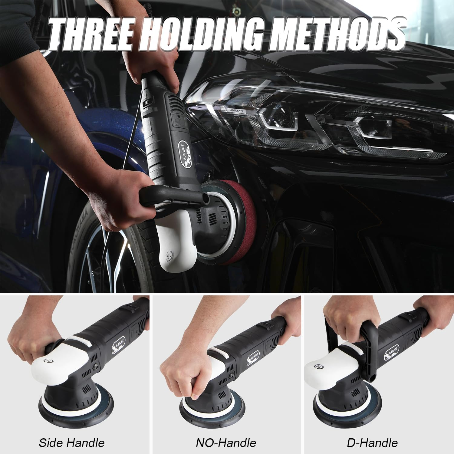 Car Buffer Polisher, 6-Inch Dual Action Polisher for Car Detailing, Random Orbit - Image 5