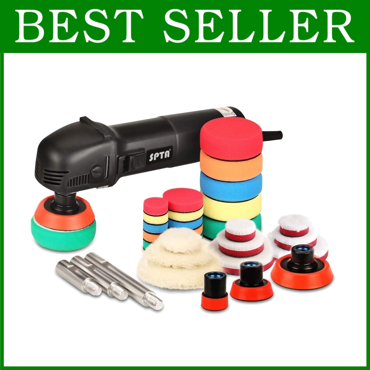 Professional Auto Detailing Polisher with Extension Shaft