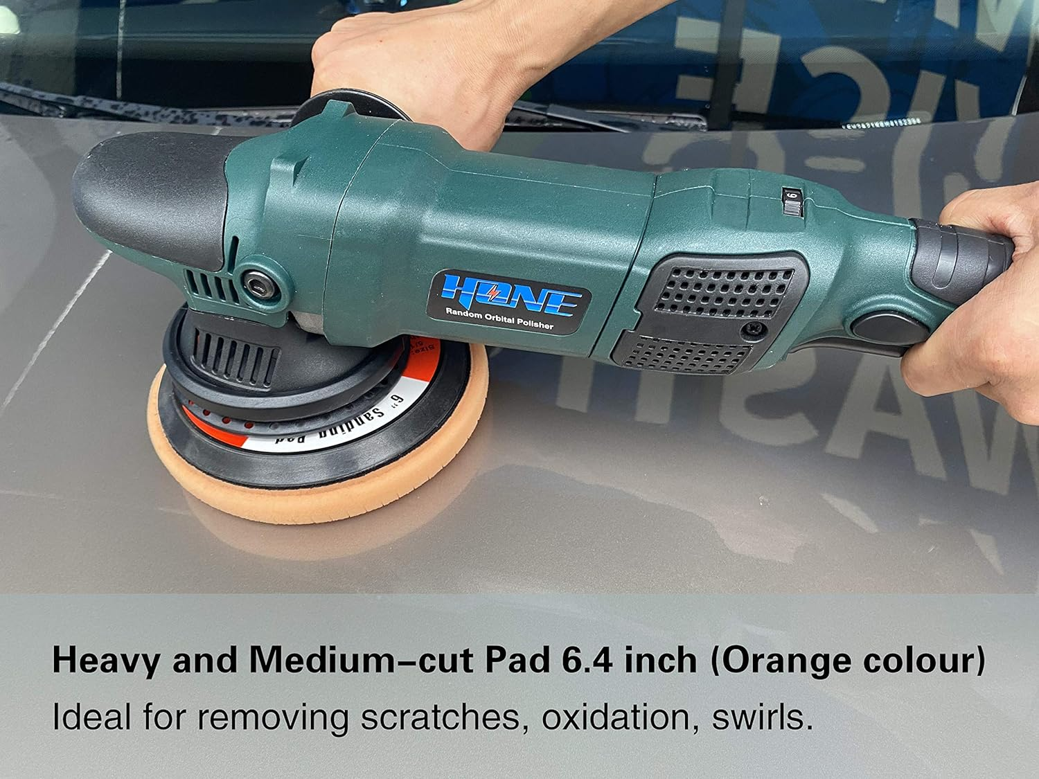 Car Polisher, 15Mm Long-Throw Random Orbital Buffer for Car Detailing, 6"/5"/850 - Image 5