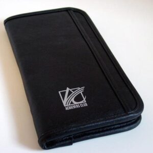 NEW Black Zippered Travel Wallet Passport Automotive Glovebox Document Organizer