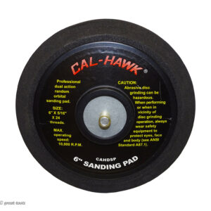 6” D/A SANDING PAD – dual action random orbital sander pads – automotive tools