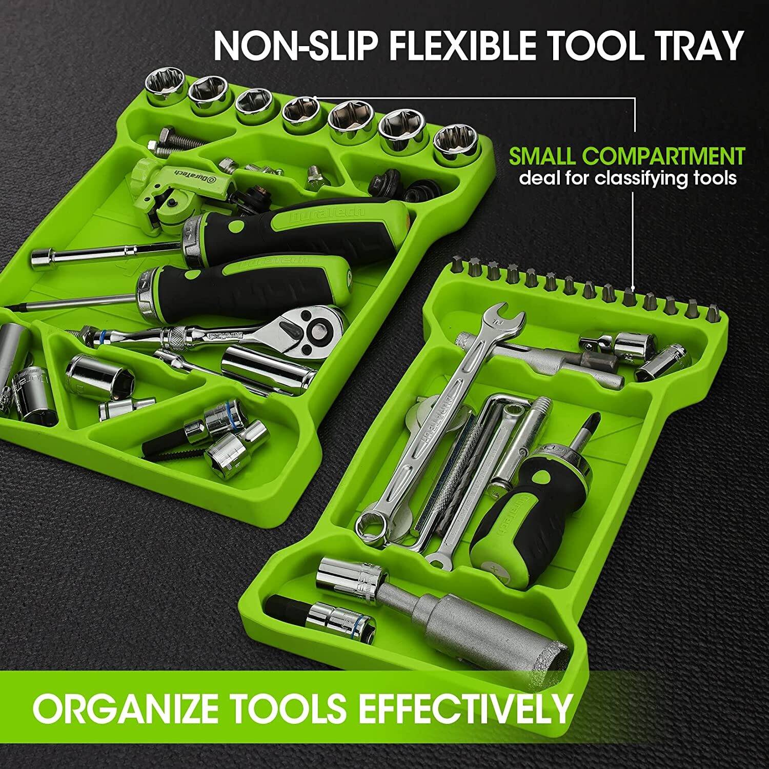DURATECH 3PC Flexible Tool Tray Silicone Tool Holder for Automotive Tool Storage - Image 4