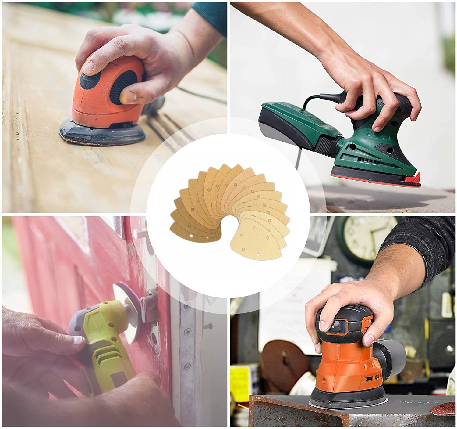 Mouse Sander Sandpaper Detail Sanding Pads Hook Loop 60-400Grit for Black+Decker - Image 5