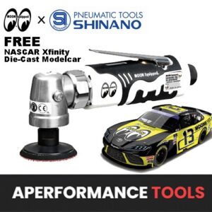 SHINANO Japan x MOONEYES Automotive 2" Pad Angle Sander 14,500 RPM + Free Car