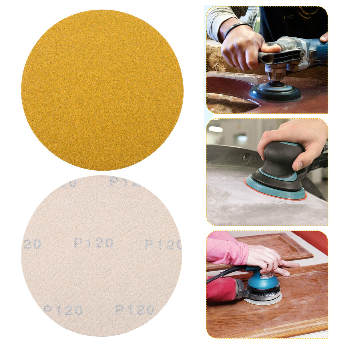 6 inch Sanding Disc Sandpaper 100 Roll 40-800 Grit Sand Paper - Image 4