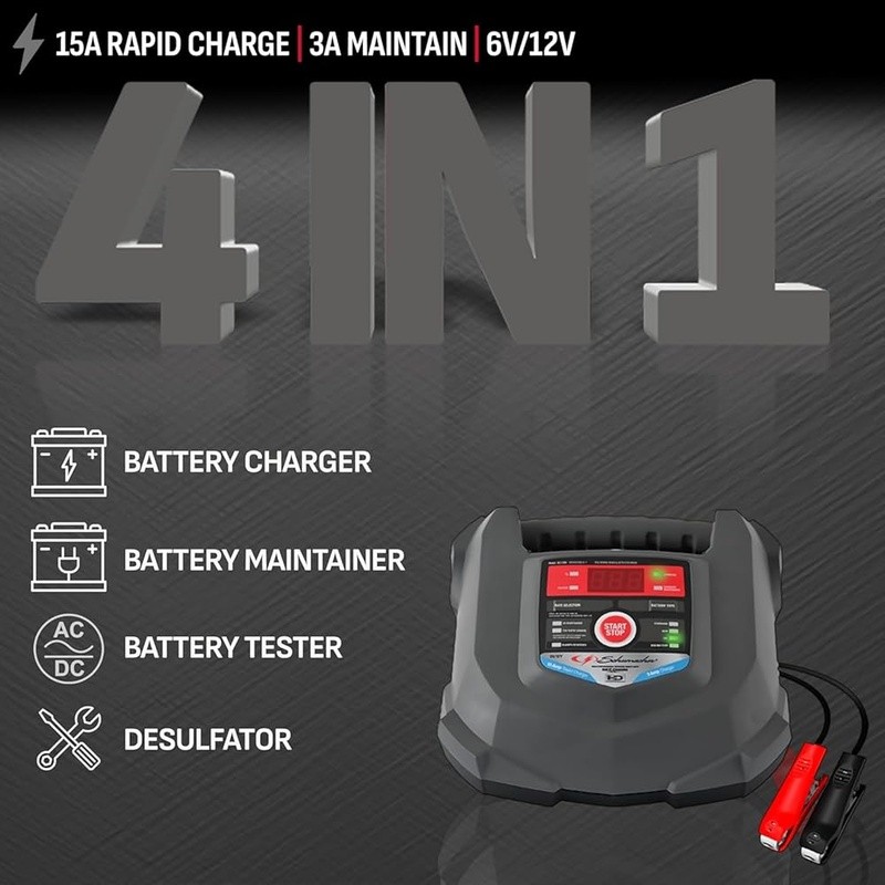 4 in 1 Battery Charger Maintainer 12V 6V Smart Trickle Charge Automotive Tool US - Image 3