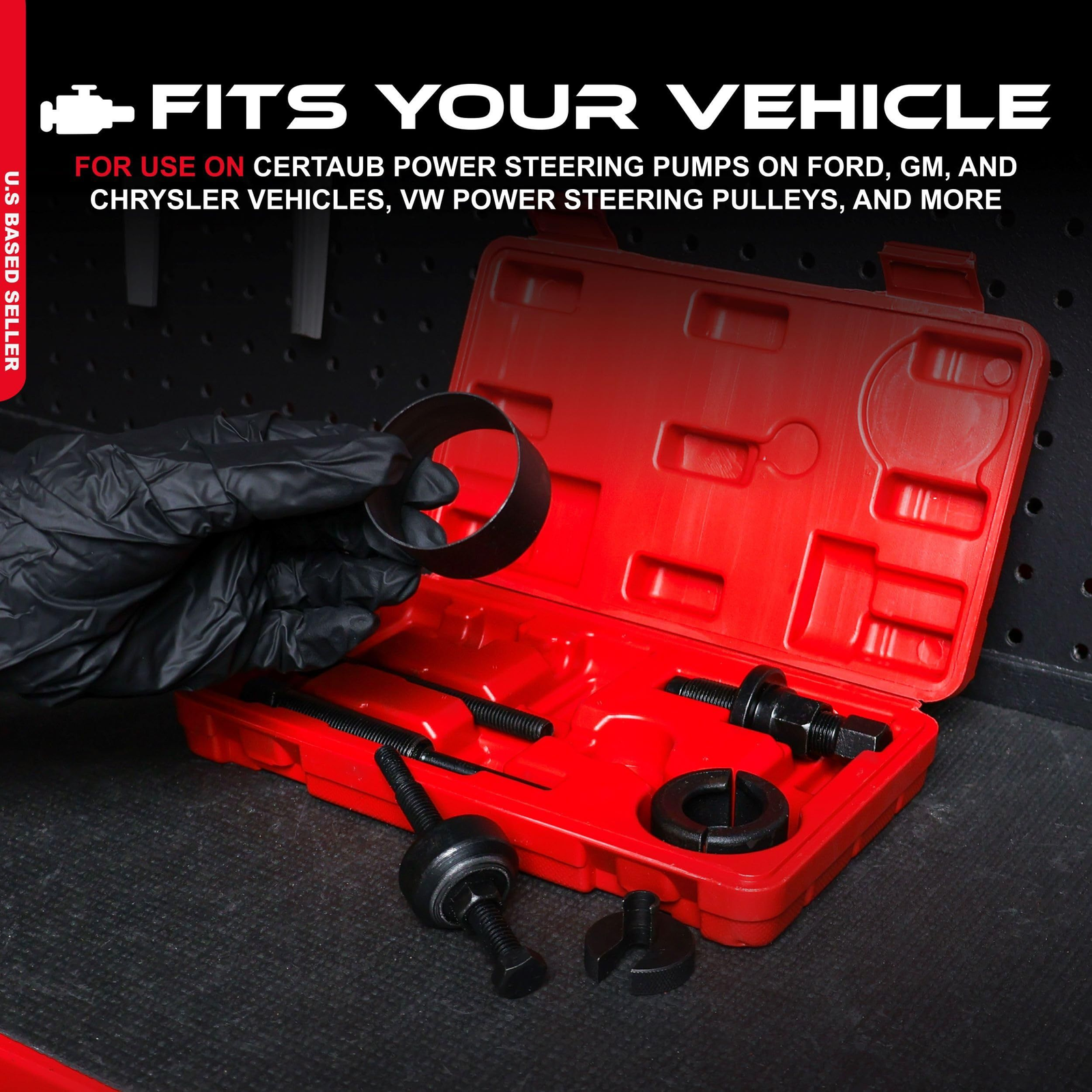 ABN Automotive Power Steering Pump Pulley Remover Installer Tool Kit –... - Image 3