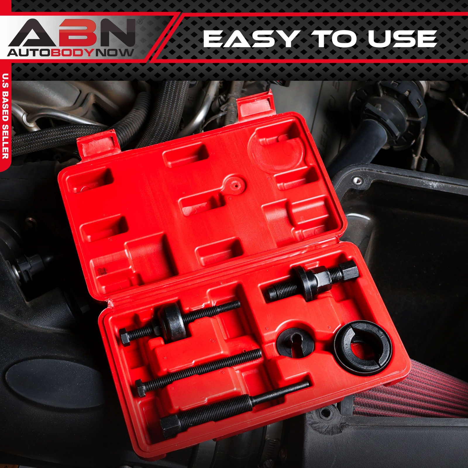 ABN Automotive Power Steering Pump Pulley Remover Installer Tool Kit –... - Image 4