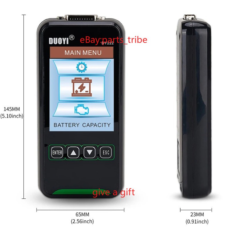 NewCar Battery Tester 12V 24V Digital Automotive Battery Tester Analyzer 2000CCA - Image 2