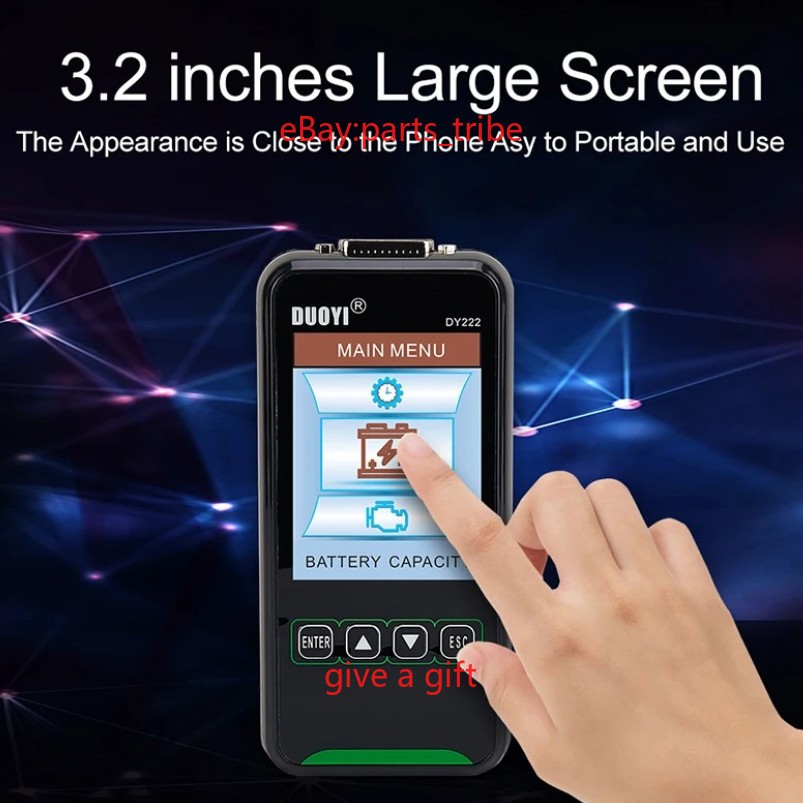 NewCar Battery Tester 12V 24V Digital Automotive Battery Tester Analyzer 2000CCA - Image 4