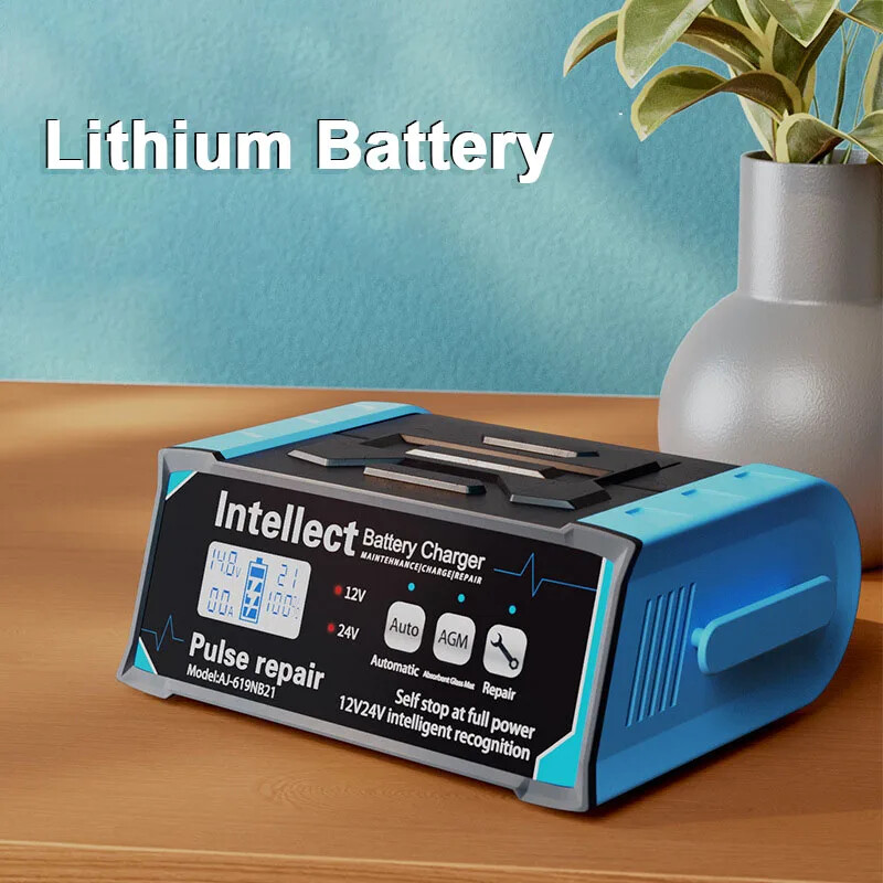 12V-24V Car Battery Charger High Power 210W Smart Pulse Repair Fast Charging - Image 5