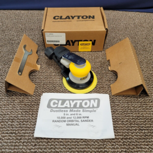 Clayton 5" Random Orbital Pneumatic Sander Automotive Aircraft Panel Dustless
