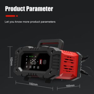 Cargadores de Batería Completamente Automáticos FOXSUR 300W 12V/20A 24V/10A Automotriz HBMB-