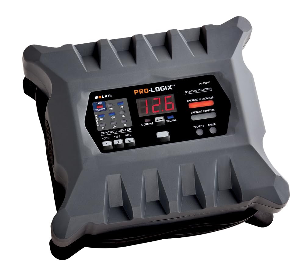 Clore Automotive PL2310 10-Amp Fully-Automatic Smart Charger 6V and 12V Batt...