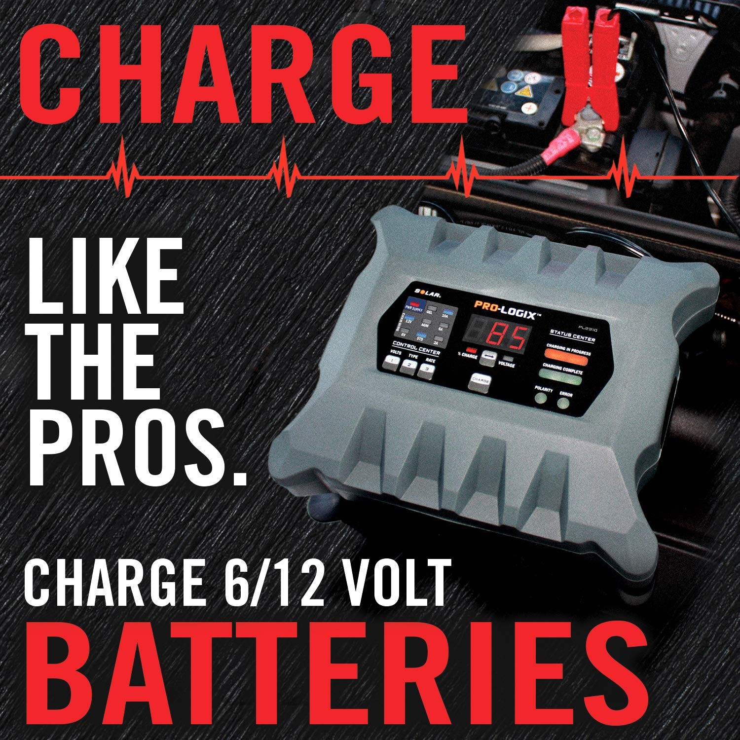 Clore Automotive PL2310 10-Amp Fully-Automatic Smart Charger 6V and 12V Batt... - Image 2