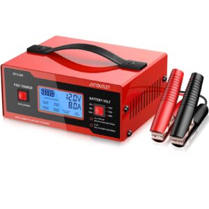 8V Battery Charger for Golf Cart & Automotive - 0-10A Lead-Acid Maintainer