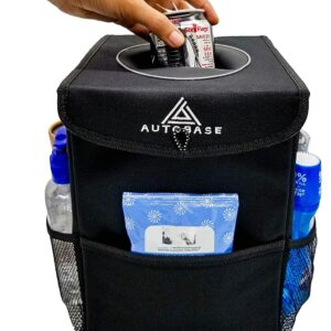 Car Trash Can Trunk Organizer, Automotive Garbage Bag and Car Seat Storage