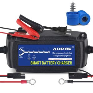 5A 12V Automatic Smart Battery Charger Automotive Maintainer 7-Stages Trickle...