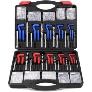 320-Piece Heli Coil Rethreading Insert & Drill Bits Automotive Tool Set