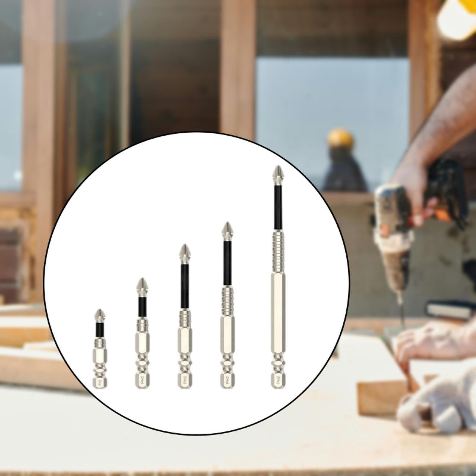 5Pcs Screwdriver Drill Insert Bits for Automotive Maintenance Fixing DIY Use - Image 2