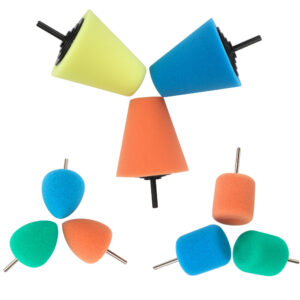 3" Cone Shaped Polishing Sponge Tool Accessories For Car Automobile Wheel Hub