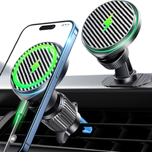15W Magsafe Car Charger Fast Charging Automotive Ultra Magnetic Car Phone Holder