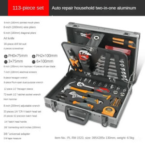 113 PCS Automotive Mechanical Hardware Repair Tools Accessories Multifunctional