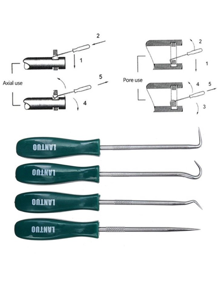 4Pcs Oil Seal Screwdrivers Set Pick Hook Hand Tools - Image 4