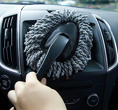 Multi-functional Car Duster Cleaning Dirt Dust Clean Brush Dusting Tool Mop - Image 3