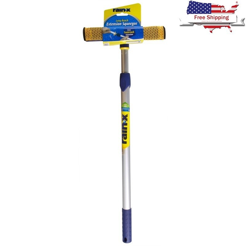 Windshield Squeegee Tool W/ Extension Handle Glass Cleaning Heavy Duty Durable