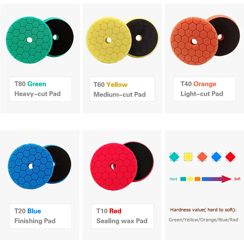 Sponge Polishing Pad Car Accessories Car Wax 125mm Car Headlights Polishing Disc - Image 2