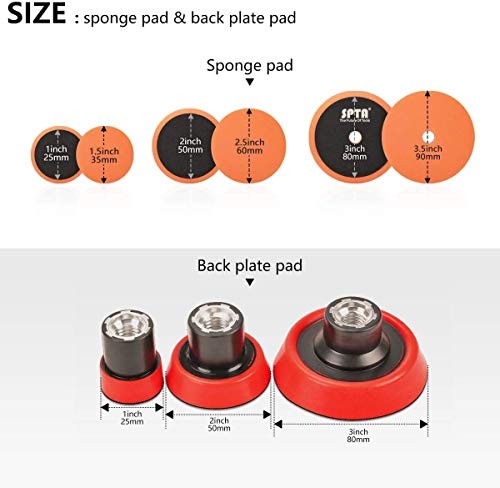 Mini Polishing Pads, 25mm 50mm 80mm Detailing Polishing Pads Car Detailing - Image 2