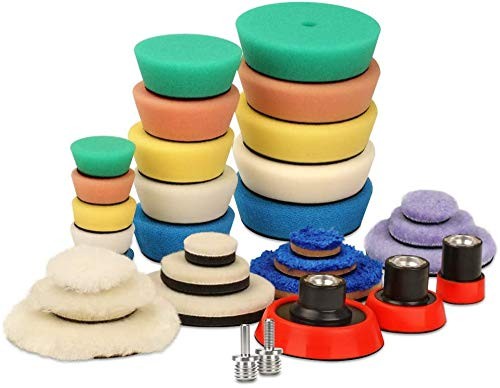 Mini Polishing Pads, 25mm 50mm 80mm Detailing Polishing Pads Car Detailing - Image 4