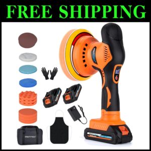 Cordless Car Buffer Polisher Set with Extra Attachments