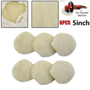 Practical Car Automotive Buffing Pads 5inch Accessories Buffer Lamb Wool