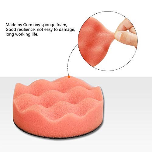 Drill Polishing Pads Kit,21pcs 3inch (80mm) Car Foam Polishing Buffing - Image 2