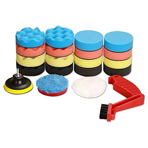 Drill Polishing Pads Kit,21pcs 3inch (80mm) Car Foam Polishing Buffing - Image 3