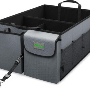 DRIVE - Car Trunk Organizer - Collapsible, Multi-Compartment Automotive Gray