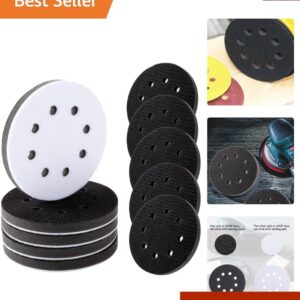 Sanding Interface Pads 5 Inch 8 Holes Foam Buffer Pads for Orbital Sander Pol...