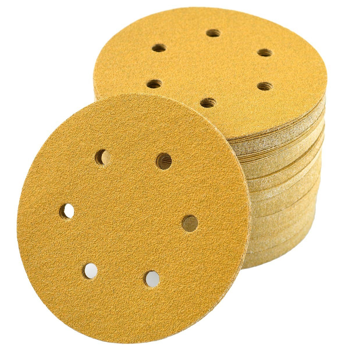 Sanding Discs 6 Inch 80 Grit Hook and Loop 100 Pack for Automotive Woodworking - Image 3