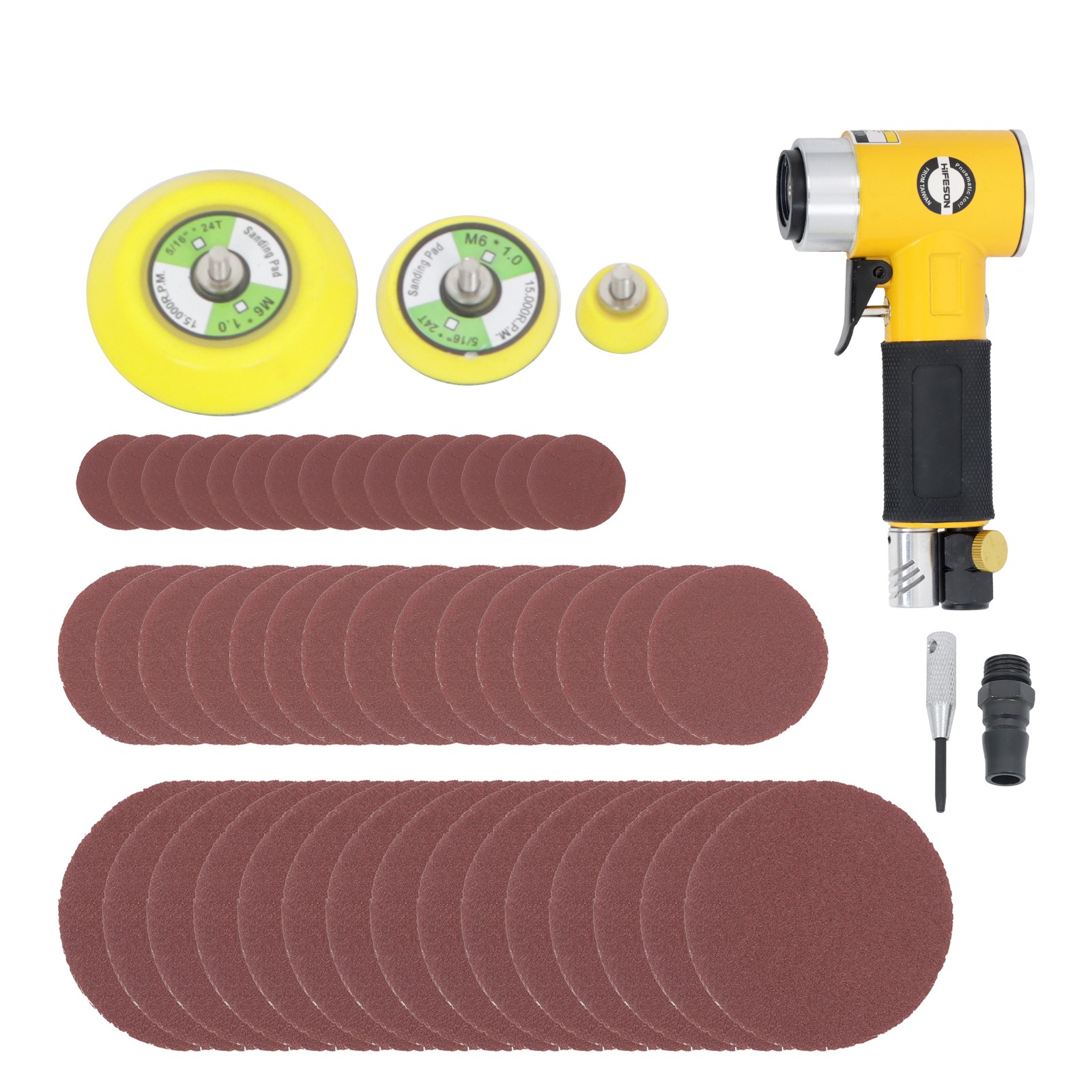 Small Orbital Sander 1/2/3 Inch Eccentric Mini Air Sander For Auto Body Work