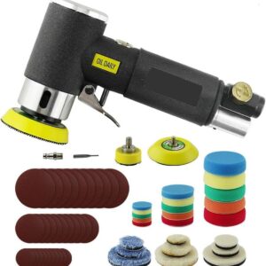 1 2 3 Inch Random Orbital Air Sander Mini Pneumatic Sander for Auto Body Work UK