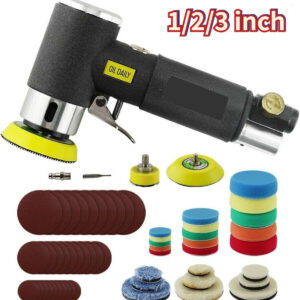 1/2/3 Inch Mini Sander Grinding Air Machine Orbital Pneumatic Sander Tool Set