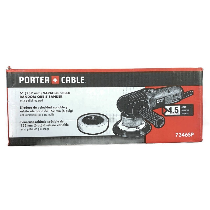 PORTER CABLE 7346SP 6" Variable Speed Random Orbit Sander Polisher & Buffer