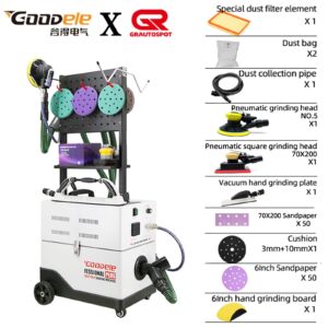 F3 Dust Free Sanding Machine With Pneumatic Sander&Electric Sander Grinding Tool