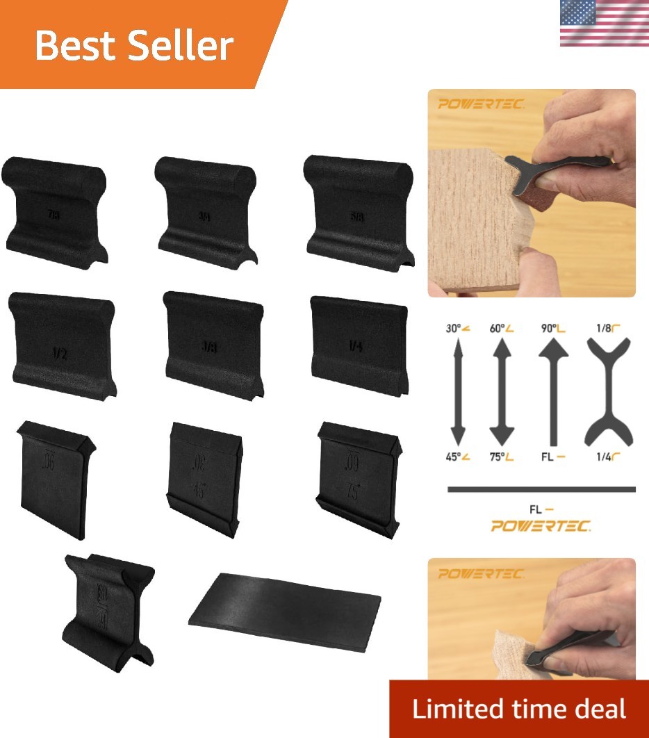 Contour Sanding Grips 11pcs Woodworking Auto Body Crafts Angle Sanding Pads